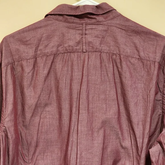 Banana Republic Mens Shirt X-Large XL Pink Solid Tailored Slim Fit - Picture 3 of 8